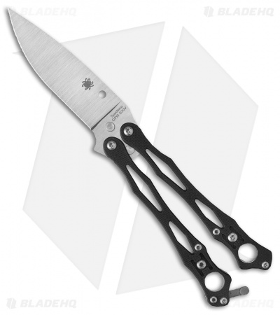 Spyderco SmallFly 2 Balisong Butterfly Knife | Black G-10 + S30V