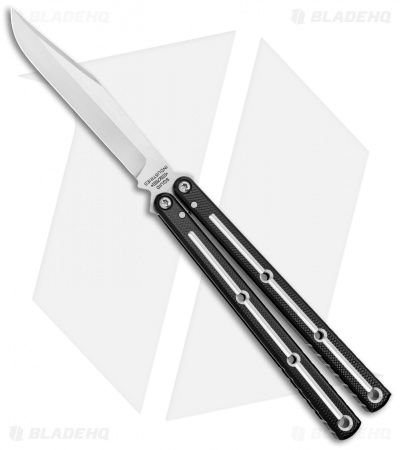 Squid Industries Krake Raken V3 Bowie Balisong Knife Dual-Tone (4.5" Satin)