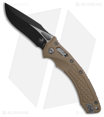 Microtech Amphibian Ram-Lok Knife Frag Tan G-10 (3.9" Black)