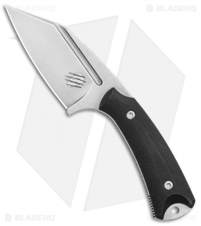 Akeron La Sanction Fixed Blade Knife Black G10 (3