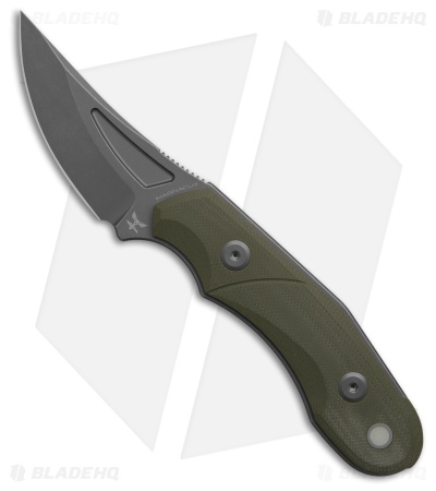 Audacious Concept Fanglet Fixed Blade Knife OD Green G-10 (2.4