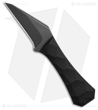 Auxiliary Manufacturing Coffin Wharnie Fixed Blade Knife Black G-10 (2.75" Blk)