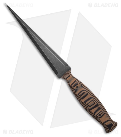 Auxiliary Manufacturing FS Spike Fixed Blade Knife Amerigrip (5.75" Black SW)