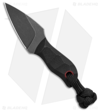 Auxiliary Manufacturing Pocket Lint Fixed Blade Knife Black G-10 (1.75" Blk SW)