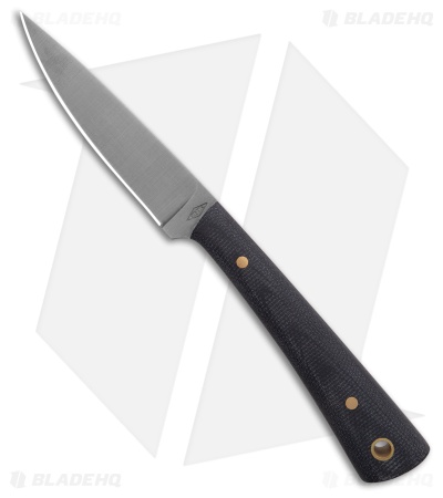 Battle Horse Knives Birch River Knife Black Micarta (3" Flat Grind)