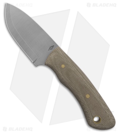 Battle Horse Knives Slug Fixed Blade Knife Green Micarta (2.5