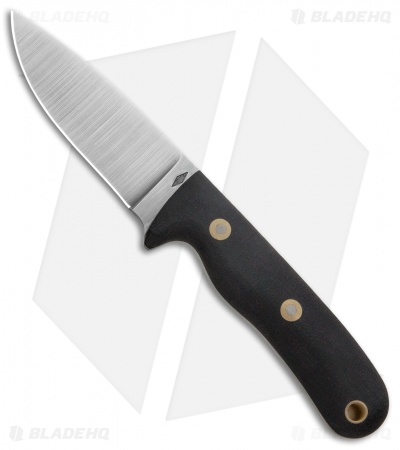 Battle Horse Pit Bull Fixed Blade Knife Black Micarta (3.5