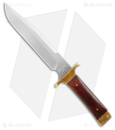 Bear and Son Freedom Fighting Bowie D2  Fixed Blade Cocobolo Wood (9