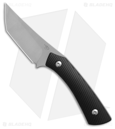 Bestech Knives Step Fixed Blade Knife Black G-10 (3.2" Satin D2)