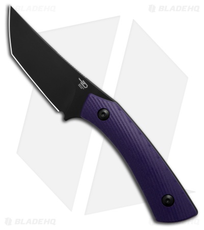 Bestech Knives Step Fixed Blade Knife Purple  G-10 (3.2" Black PVD)