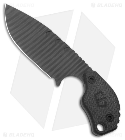 Blackside Customs SLCC Fixed Blade Knife Black G-10 (4.38" Flamed Titanium)