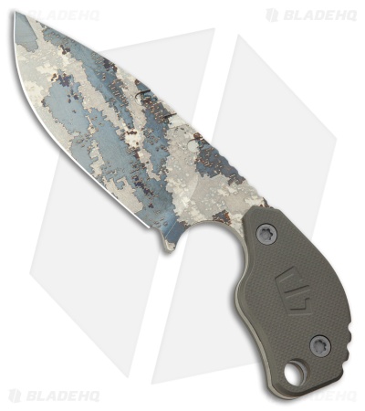 Blackside Customs SLCC Fixed Blade Knife Titanium (4.38" Digicam Titanium)