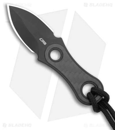 CJRB Knap Fixed Blade Knife Carbon Fiber (1.2" Black PVD)