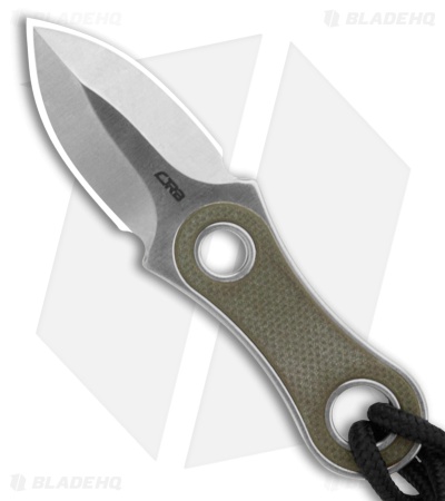 CJRB Knap Fixed Blade Knife Green G-10 (1.2" Sand Polish)