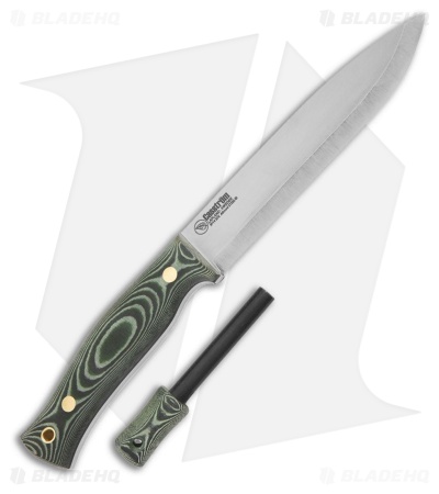 Casstrom No. 14 SFK Fixed Blade Knife w/ Fire Striker Green Micarta (5.5