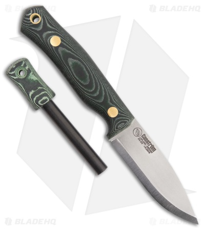 Casstrom No.8 Swedish Forest Fixed Blade Knife Green Micarta (3.25