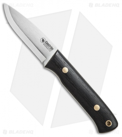 Casstrom Woodsman Fixed Blade Knife Bog Oak W/Steel Striker (3.4