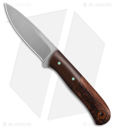 Cypress Creek Bushcrafter Mini Fixed Blade Knife Vintage Micarta/Koa(3.3