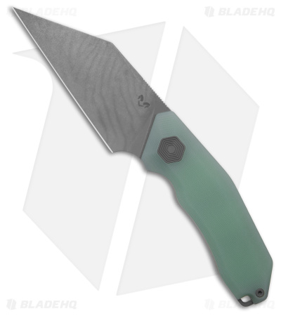 Damned Designs Fenrir Fixed Blade Knife Jade G-10 (4" SW)
