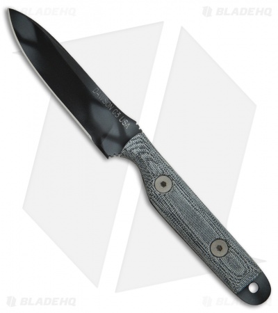 Dawson Knives Pecos Bowie Fixed Blade Knife Red G-10 (8