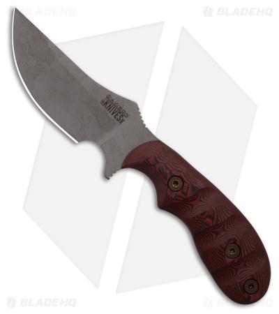 Dawson Knives Forester MagnaCut Fixed Knife Red/Black G-10 (4.1
