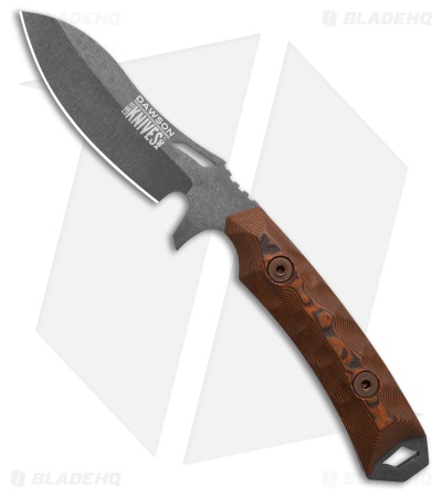 Dawson Knives Harvester Gen 2 Fixed Blade Knife Orange/Black G-10 (3" Midnight)