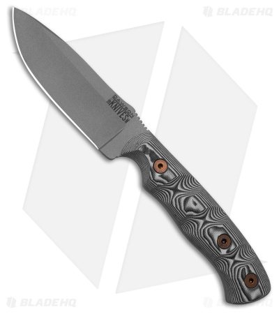 Dawson Knives Huntsman MagnaCut Fixed Blade Black/White G-10 (4" Whiteout)