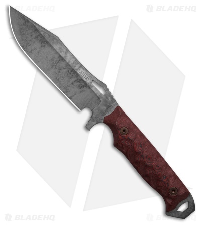 Dawson Knives Marauder Gen 2 Fixed Blade Knife Red/Black G-10 (6.1