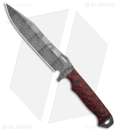 Dawson Knives Marauder XL Gen 2 Fixed Blade Knife Red/Black G-10 (7.25