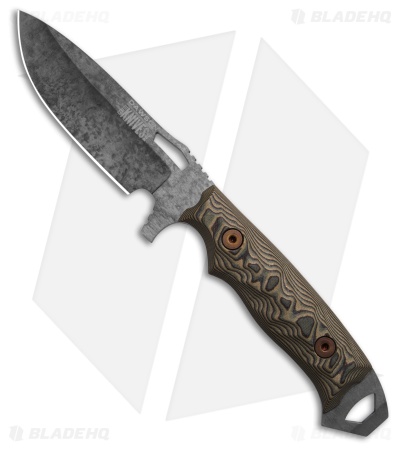 Dawson Knives Nomad Gen 2 Fixed Blade Knife Green/Black G-10 (4.25" Monsoon)