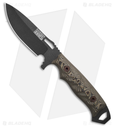 Dawson Knives Nomad Gen 2 Fixed Blade Knife Green/Black G-10 (4.25" Midnight)