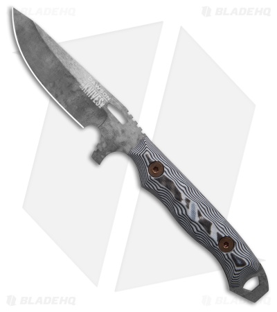 Dawson Knives Outcast Gen 2 Fixed Blade Knife White/Black G-10 (3.1" Monsoon)