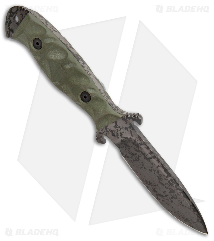 Dawson Knives Raider 4 | Fixed Blade Knife | OD Green G-10/Hellcat