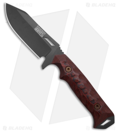 Dawson Knives Shepherd Gen 2 Fixed Blade Knife Black/Orange G-10 (4" Monsoon)