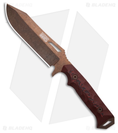 Dawson Knives Shepherd XL Gen 2 Fixed Blade Knife BLK/Red G-10 (5.5" AZ Copper)