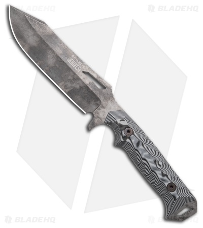 Dawson Knives Shepherd XL Gen 2 Fixed Blade Knife BLK/White G-10 (5.5" Monsoon)