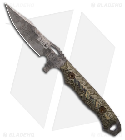 Dawson Knives Smuggler Gen 2 Fixed Blade Knife Green Camo G-10 (3.4" Monsoon)