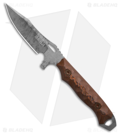 Dawson Knives Smuggler Gen 2 Fixed Blade Knife Orange/Black G-10 (3.4" Monsoon)