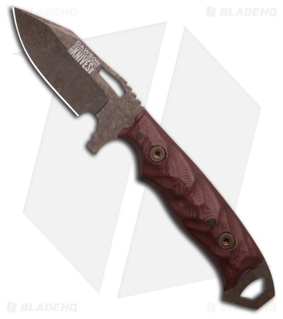 Dawson Knives Steadfast Gen 2 Fixed Blade Knife Red/Black G-10 (3.5" AZ Copper)