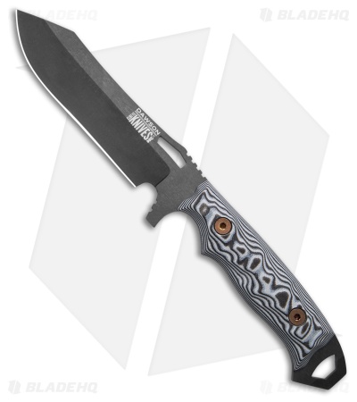 Dawson Knives Wilderness Gen 2 Fixed Blade Knife BLK/WHT G-10 (4.5" Midnight)