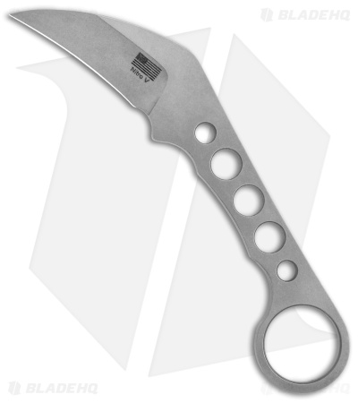 Driver Defense Custom Telson Karambit Fixed Blade Knife w/ Gray Sheath (Nitro-V)