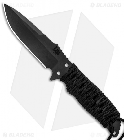 HK Fray Fixed Blade Knife Black Rubber (4.25