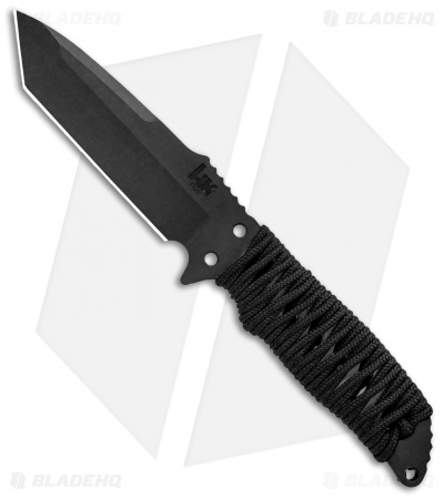 HK Fray Tanto Fixed Blade Knife Black Paracord (4.25