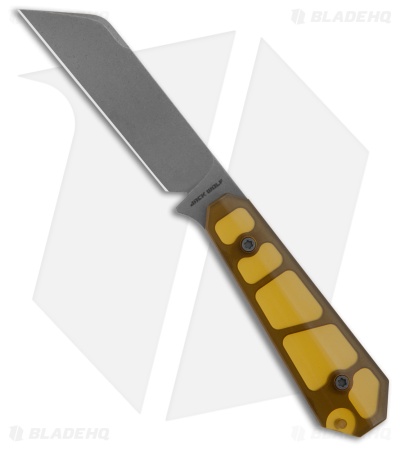 Jack Wolf Knives Midnight FIXedc Fixed Blade Knife Ultem (3" BB + SW)