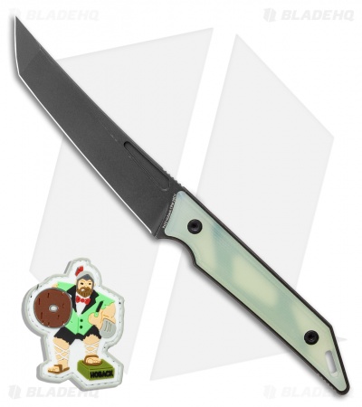 Jake Hoback Knives Goliath Fixed Blade Knife Jade G-10 (3.1" SW)