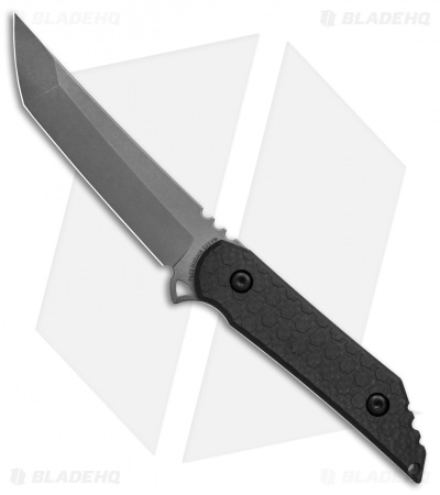 Jake Hoback Knives Kwaiback Fixed Blade Knife Black CF (5" SW)
