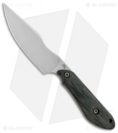 Maverick Customs Evolution Fighter Fixed Blade Knife Black Micarta (4.5