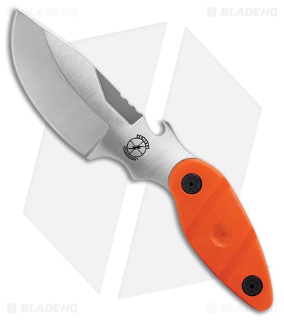 Sniper Bladeworks Skinner Fixed Blade Knife Orange G-10 (4.3" Satin)