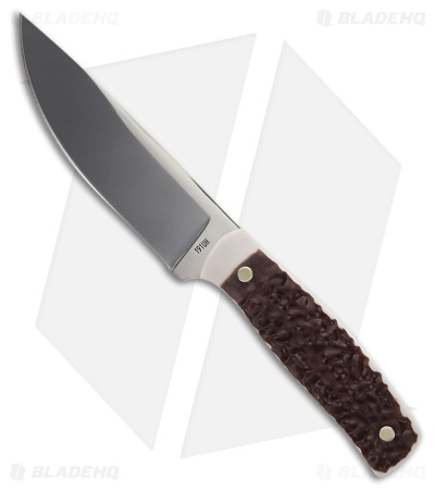 Uncle Henry 191UH Fixed Blade Knife Brown Staglon (4.6" Satin)