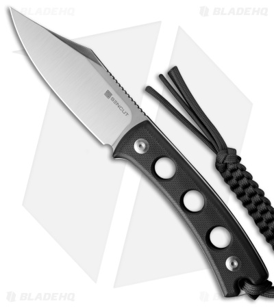 SENCUT Waxahachie Fixed Blade Knife Black G-10 (3.7" Satin) SA11A
